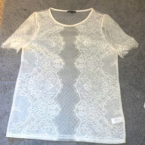 Gorgeous Express floral mesh top